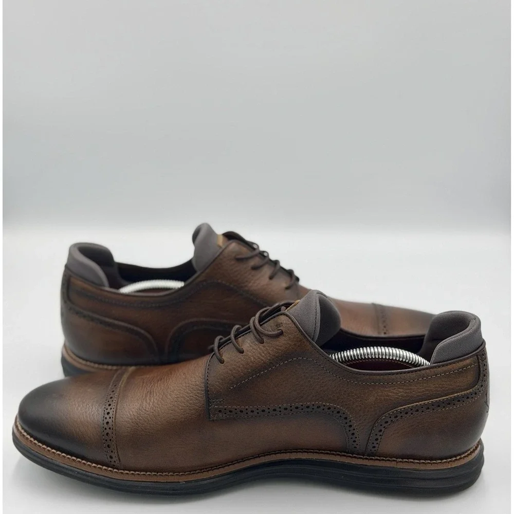 Martin Dingman Countryaire Cap Toe Oxfords US 13 Black Oak Pebble Grain Leather